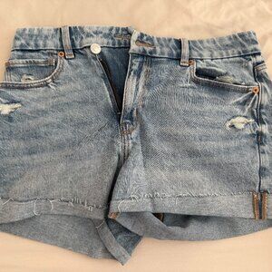 American Eagle Outfitters stretch mom jean shorts 6